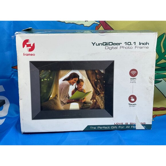 YunQiDeer 10.1-Inch Frameo Digital Photo Frame With Wi-Fi & Touchscreen For Easy - Picture 2 of 4